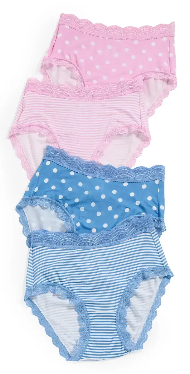 Stripe & Stare pots & tripes High Rise Panties 4 Pack pots & tripes