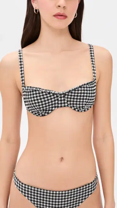 Onia arilyn Bikini Top Black/White | Thumbnail 2