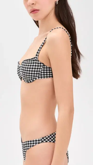 Onia arilyn Bikini Top Black/White | Thumbnail 4