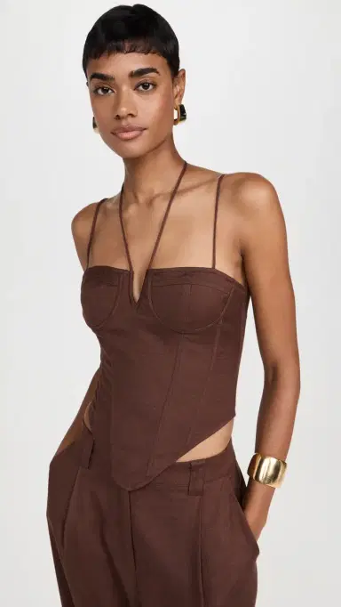 Lioness Del Gato Corset Chocolate | Thumbnail 2