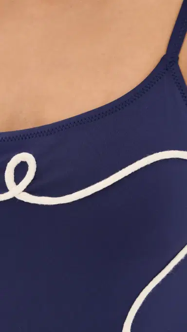 Carolina K aj One Shoulder One Piece Navy | Thumbnail 6
