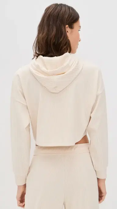 Beyond Yoga Breathe Easy Ribbed Cropped Hoodie | Thumbnail 3 Beyond Yoga Breathe Easy Ribbed Cropped Hoodie | Thumbnail 3