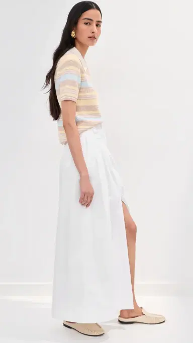 LE BOP Celeste Maxi Skirt White | Thumbnail 5