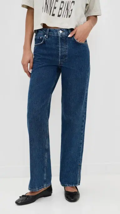 Anine Bing Roy Jeans Washed Blue | Thumbnail 2