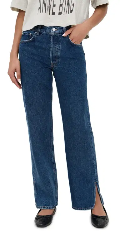 Anine Bing Roy Jeans Washed Blue | Thumbnail 1