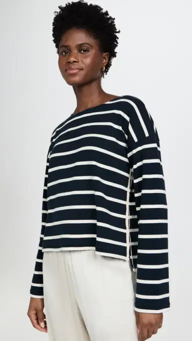 La Ligne Breton Long Sleeve Tee Navy/Ecru M | Thumbnail 2 La Ligne Breton Long Sleeve Tee Navy/Ecru M | Thumbnail 2