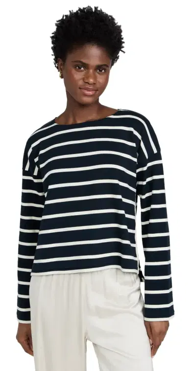 La Ligne Breton Long Sleeve Tee Navy/Ecru M | Thumbnail 1 La Ligne Breton Long Sleeve Tee Navy/Ecru M | Thumbnail 1