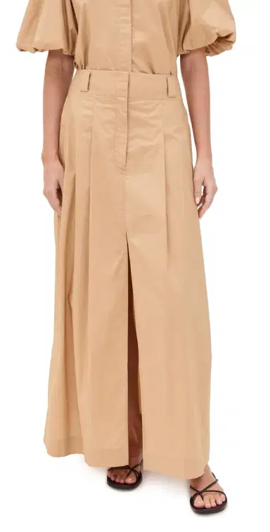 LE BOP Celeste Maxi Skirt Tan | Thumbnail 1 LE BOP Celeste Maxi Skirt Tan | Thumbnail 1