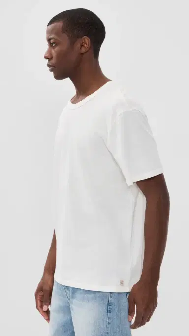 Marine Layer Relaxed Hemp Cotton Tee White M | Thumbnail 4