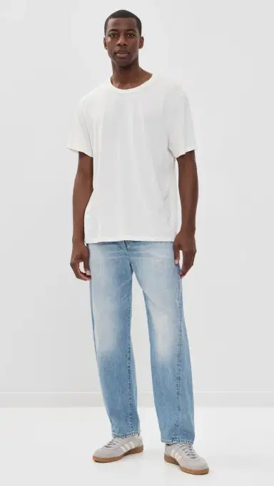 Marine Layer Relaxed Hemp Cotton Tee White M | Thumbnail 5
