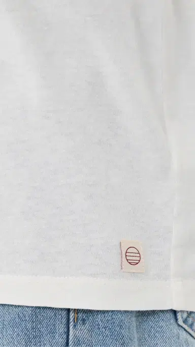 Marine Layer Relaxed Hemp Cotton Tee White M | Thumbnail 6
