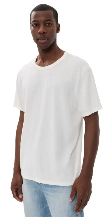 Marine Layer Relaxed Hemp Cotton Tee White M | Thumbnail 1