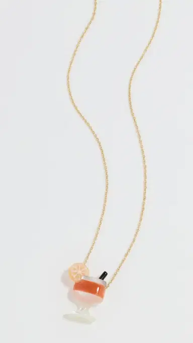 ALIITA Cocktail Necklace Yellow Gold One Size | Thumbnail 2