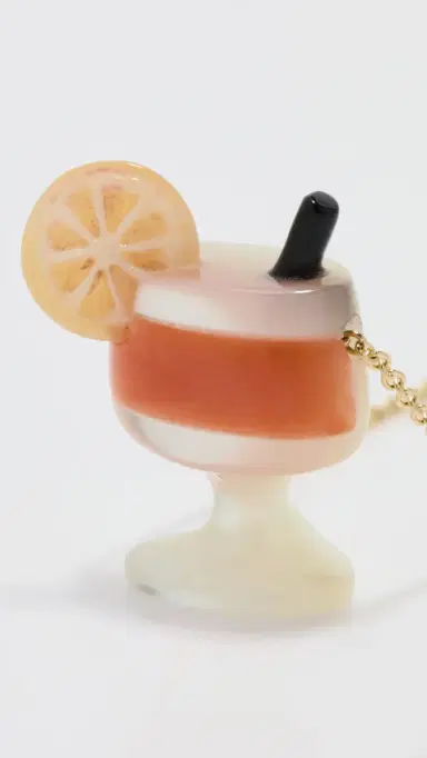 ALIITA Cocktail Necklace Yellow Gold One Size | Thumbnail 5