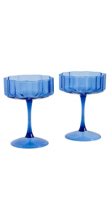 FAZEEK Wave Coupe Glasses Set of 2 | Thumbnail 1 FAZEEK Wave Coupe Glasses Set of 2 | Thumbnail 1
