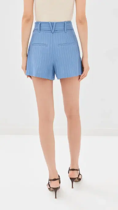 Veronica Beard Piper Shorts Blue Jay/Dove 8 | Thumbnail 3 Veronica Beard Piper Shorts Blue Jay/Dove 8 | Thumbnail 3