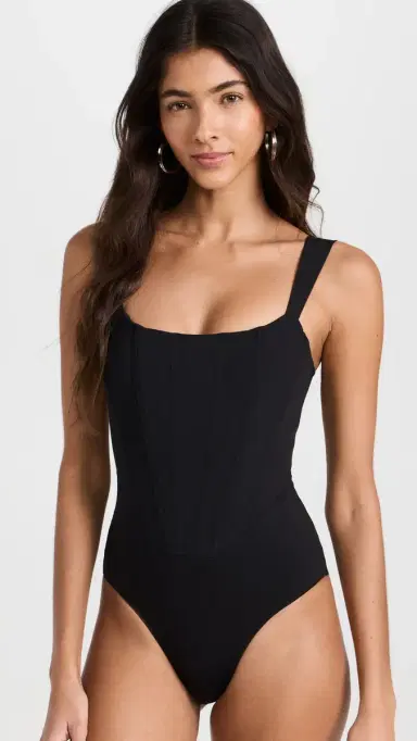 Staud Adelaide One Piece Black M | Thumbnail 2 Staud Adelaide One Piece Black M | Thumbnail 2