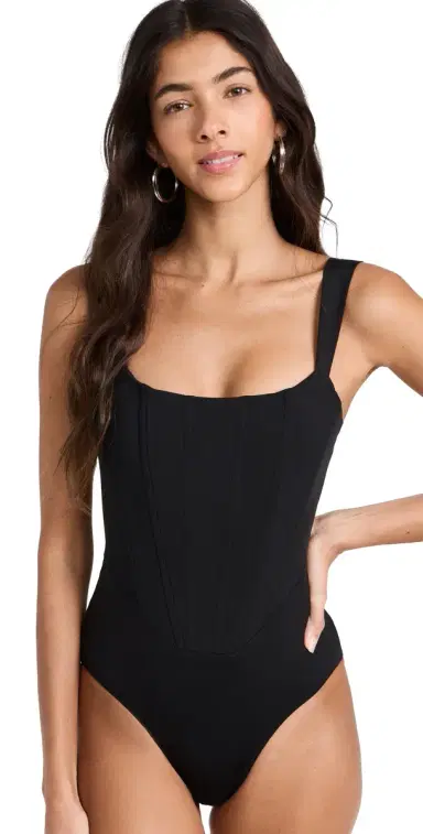 Staud Adelaide One Piece Black M | Thumbnail 1 Staud Adelaide One Piece Black M | Thumbnail 1