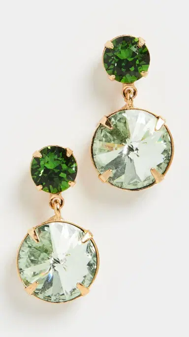 Jennifer Behr Lylah Earrings Fern One Size | Thumbnail 2