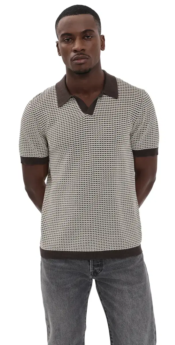 Hayden Polo Olive Oat Ripple