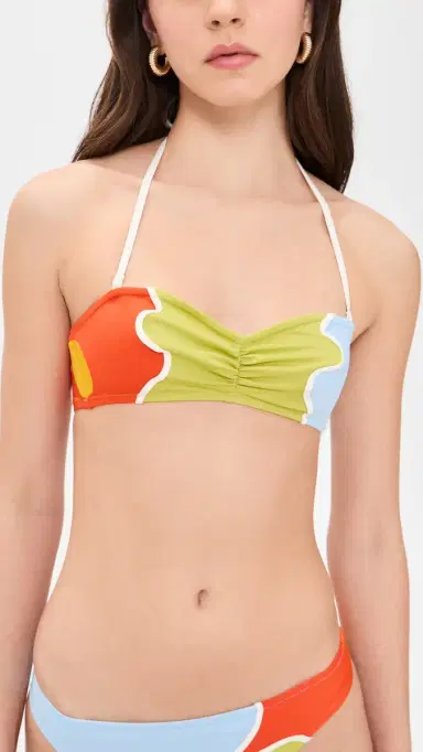 Solid & Striped The Teagan Bikini Top Floral Color Block S | Thumbnail 2 Solid & Striped The Teagan Bikini Top Floral Color Block S | Thumbnail 2