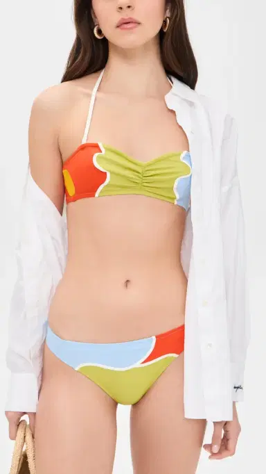 Solid & Striped The Teagan Bikini Top Floral Color Block S | Thumbnail 6 Solid & Striped The Teagan Bikini Top Floral Color Block S | Thumbnail 6