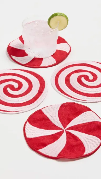 Piecework Puzzles Peppermint Napkins | Thumbnail 2