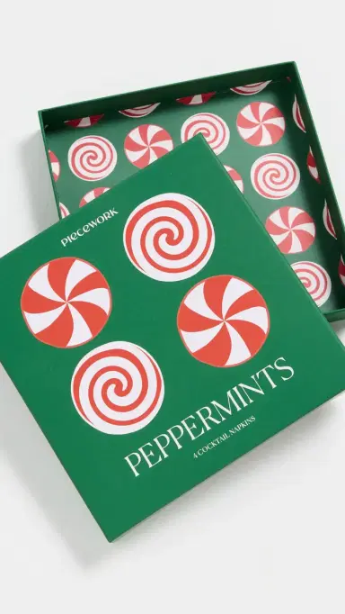 Piecework Puzzles Peppermint Napkins | Thumbnail 4