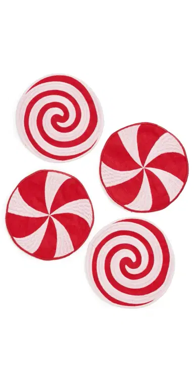 Piecework Puzzles Peppermint Napkins | Thumbnail 1