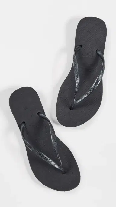 Havaianas Slim Flip Flops Black 6 | Thumbnail 2