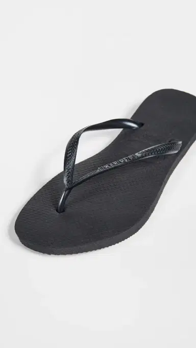 Havaianas Slim Flip Flops Black 6 | Thumbnail 6