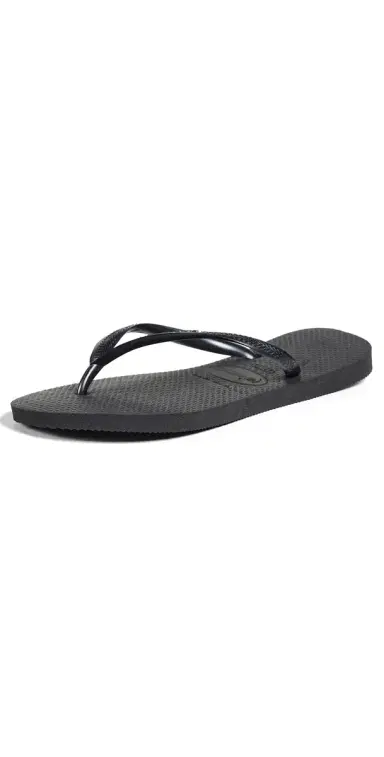 Havaianas Slim Flip Flops Black 6 | Thumbnail 1