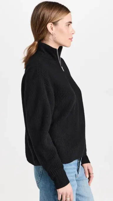 Jenni Kayne Cashmere Half Zip | Thumbnail 4