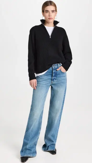 Jenni Kayne Cashmere Half Zip | Thumbnail 5