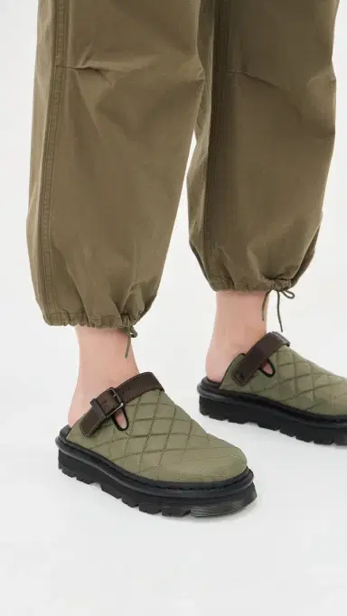 Dr. Martens ZebZag Mules Dms Olive 7 | Thumbnail 3
