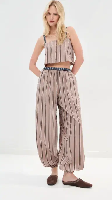 LE BOP Martha Top Khaki Stripe | Thumbnail 5 LE BOP Martha Top Khaki Stripe | Thumbnail 5