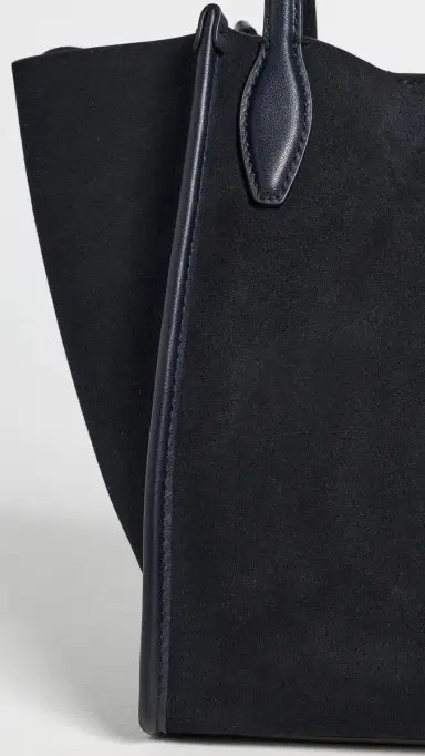 Madewell The Lexington Small Tote In Suede Juniper Berry One Size | Thumbnail 6