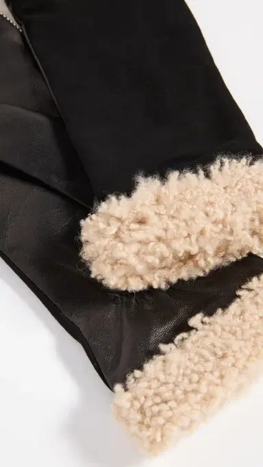 Carolina Amato Shearling Cuff Mittens | Thumbnail 6 Carolina Amato Shearling Cuff Mittens | Thumbnail 6