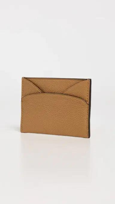 Tory Burch Romy Flat Card Case Tiramisu One Size | Thumbnail 3 Tory Burch Romy Flat Card Case Tiramisu One Size | Thumbnail 3