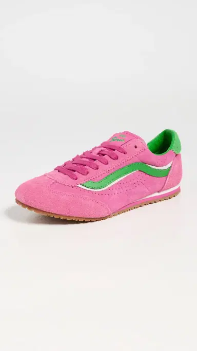Vans Super Low Pro Sneakers Hot Pink/Green | Thumbnail 2