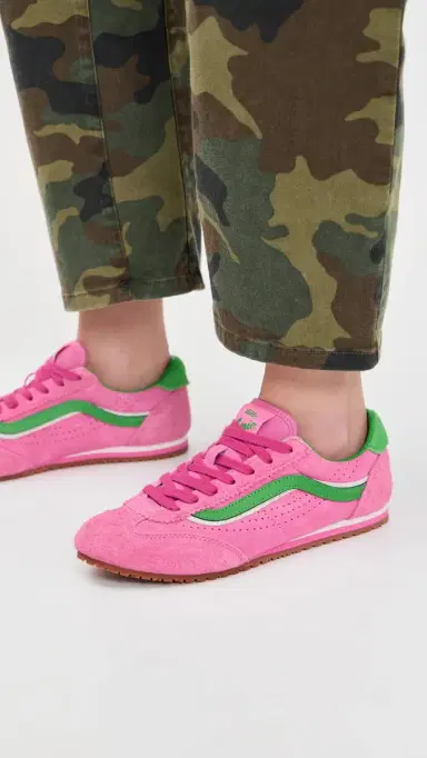 Vans Super Low Pro Sneakers Hot Pink/Green | Thumbnail 3