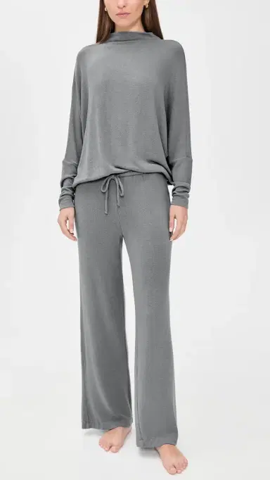 Eberjey Cozy Time ock Neck Pullover Lead | Thumbnail 5 Eberjey Cozy Time ock Neck Pullover Lead | Thumbnail 5