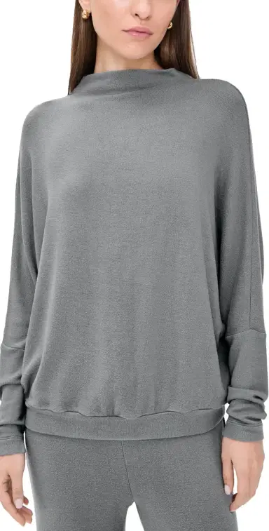 Eberjey Cozy Time ock Neck Pullover Lead | Thumbnail 1 Eberjey Cozy Time ock Neck Pullover Lead | Thumbnail 1