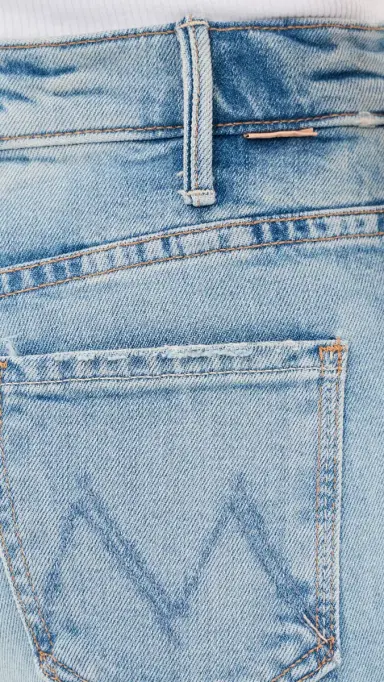 Mother Petite Lil Hustler Roller Sneak Jeans I Confess 30 | Thumbnail 6