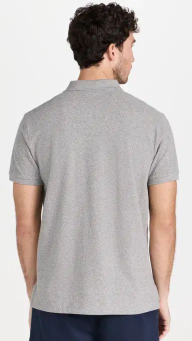 Polo Ralph Lauren Custom Slim Fit Iconic Mesh Polo Canterbury Heather | Thumbnail 3 Polo Ralph Lauren Custom Slim Fit Iconic Mesh Polo Canterbury Heather | Thumbnail 3
