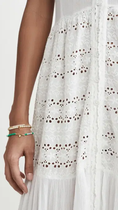 Playa Lucila Eyelet Maxi Dress White M | Thumbnail 6 Playa Lucila Eyelet Maxi Dress White M | Thumbnail 6