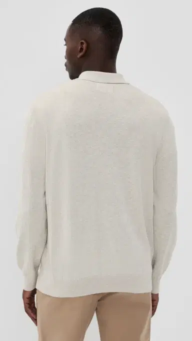 Barbour Pima Cotton Knitted Polo Shirt Neutral | Thumbnail 3