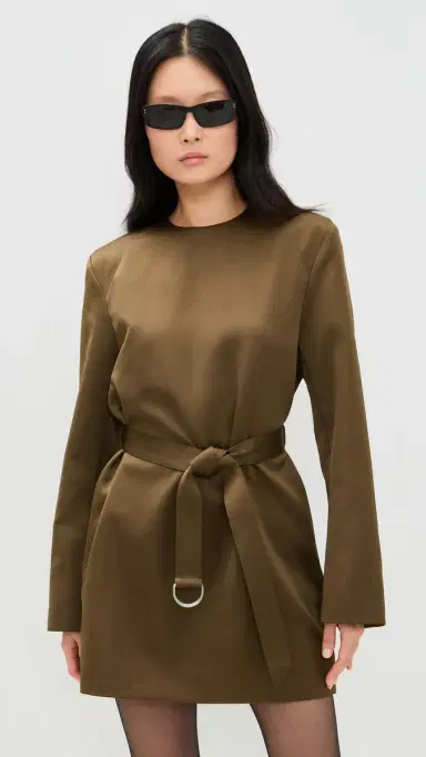 Nanushka Genaya Dress Wood | Thumbnail 2 Nanushka Genaya Dress Wood | Thumbnail 2