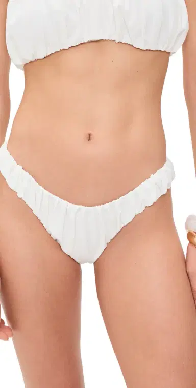 CAROLINE CONSTAS Dorit Ruched Bikini Bottoms | Thumbnail 1