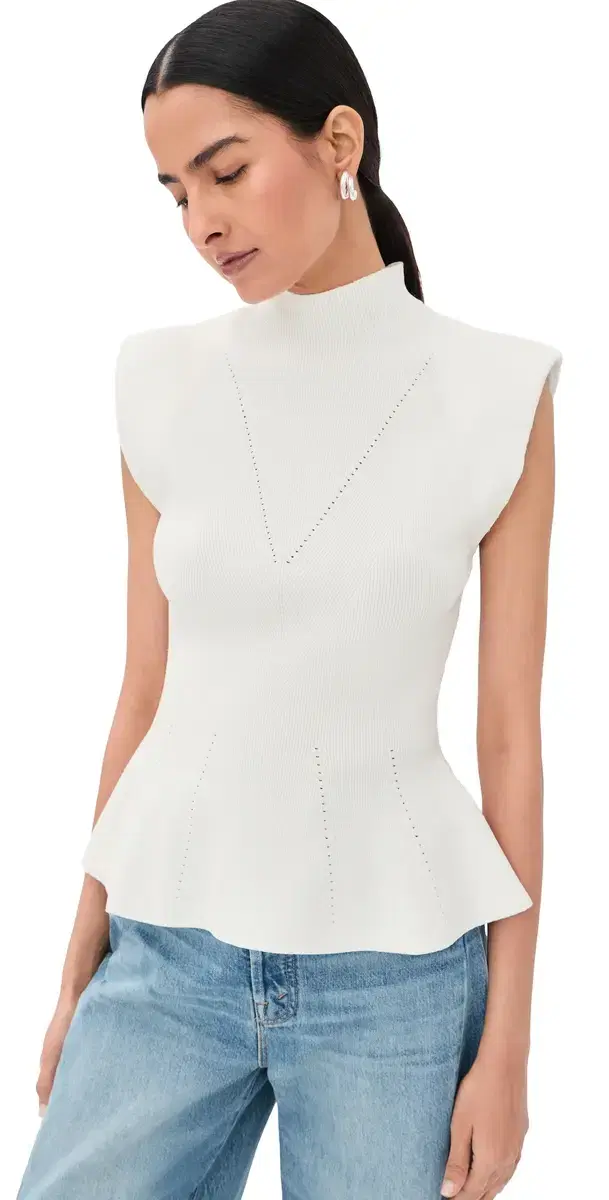 Seraphine Knit Blouse Off White